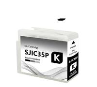 ZQEwqmBNE Ink Cartridge Compatible With ColorWorks CW-C6000P CW-C6500P CW-C6000A CW-C6500A SJIC35P T44B1-T44B4(Black)