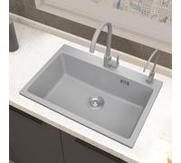 ZQFHSX Undermount Kitchen Sink 31.1" x 20" with Accessories Easy to Clean Single Bowl Bathroom Vessel - Modern Design for Stylish Kitchens