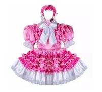 ZQIAOYUUPHOWF Men And Women Sissy Lockable Dress French Maid Cosplay Costumes Lolita,WOMEN,XL