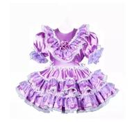 ZQIAOYUUPHOWF WOMEN Sissy Violet Lockable Dress Maid Cosplay MEN Costumes Tailor-made,MEN Violet,XXL