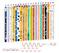ZQIN Erasable Pen Animal Gel Pens 20 Pack Colorful with Thermosensitive Erase Cute Rub Out Novelty Stationery Set Friction 0.5mm Tip Fun Journaling Office Supplies