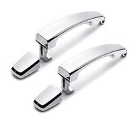 ZQINGQING Car Door Handle 1/2/4 Pcs Car Front Left Right Rear Chrome ABS Door Outer Handle Covers Fit Use for Chevrolet Captiva Sport Aveo Saturn 96468266(2PC Without Hole)