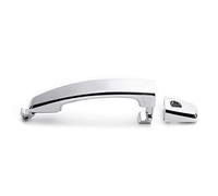 ZQINGQING Car Door Handle 1/2/4 Pcs Car Front Left Right Rear Chrome ABS Door Outer Handle Covers Fit Use for Chevrolet Captiva Sport Aveo Saturn 96468266(1PC with Hole)