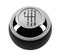 ZQINGQING Gear Knob 5/6 Speed Chrome Black Gear Shift Knob Shifter Lever Hand Ball Fit Use for Mini R50 One D R52 R53 Cooper S 3 Doors 2001 2002 2003-2008 Gear Stick Knobs(Chrome 6 Speed)