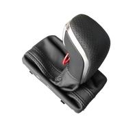 ZQINGQING Gear Knob Black Gear Shift Knob with Leather Boot Gaiter LHD at Auto Trans ONLY Fit Use for Audi New A7 A6 PA Style C7 2016 2017 2018 Gear Stick Knobs(C)