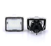ZQINGQING Led Number Plate Light 2PCS 12V White No Error LED Number License Plate Light Fit Use For Mercedes-Benz W204 W204 5D W212 W216 W221 License Plate Light