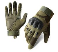 ZQINGQING Motorcycle Gloves Motorcycle Gloves Full Finger Motocross Gloves Non-slip Guantes Moto Outdoor Sport Motorcycle Equipment Motorbiker Racing Gloves(Z908 Green,XL)