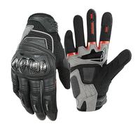 ZQINGQING Motorcycle Gloves Summer Motorcycle Offroad Gloves Equipment Rider Anti-fall Racing Riding Gloves(MG08 black ash,XL)