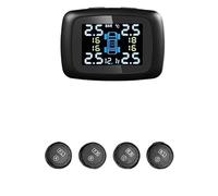 ZQINGQING Tyre Pressure Monitoring System Socket Sensor Tire Pressure Monitoring System Auto Air Security Alarm With 4 Sensors(K08-External Sensor)