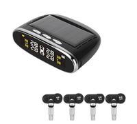 ZQINGQING Tyre Pressure Monitoring System Solar Car Tire Pressure Sensors Monitoring System Tyre Tester Diagnostic Tools Alarm Kit Digital Automotive Accessories(Interior Sensor)