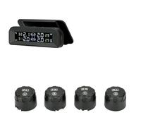 ZQINGQING Tyre Pressure Monitoring System Solar Power Car Tire Pressure Monitor System Automatic Brightness Control Attached To Glass Wireless With 4 Sensors(External sensor)