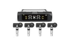 ZQINGQING Tyre Pressure Monitoring System Tire Pressure Monitor System Solar Power Car Tyre Sensors Alarm(Internal Sensor)