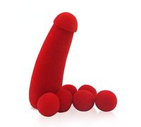 ZQION 1 Set Small Sponge Brother Magic Tricks 4 Pcs Red Sponge Balls Funny Gadgets Street Stage Close up Magic Tricks Magician