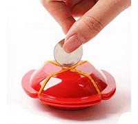 ZQION 1Pc Magic Trick Coin Tricks UFO Disappears Re-emergence Light Through the Close up Magic Gimmicks Magic Props