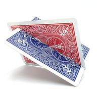 ZQION Cut & Restored Card Poker Thru Card Magic Tricks Cross Hallucination Intersection Gimmick Cards Magic Props Illusions Street Magic (B)
