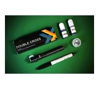 ZQION Double Cross Trick 4.0 Gimmicks Ink Transfer Magic Tricks Props Magician Street Magia Illusions Games Funny (Black Ink Set)