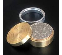 ZQION Dynamic Coins Copper Box (US Half Dollar Version) Magic Tricks Coin Gimmick Vanishing Coins Magic Fly Coin Magic Close Up Magic Props