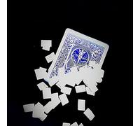 ZQION Gorgeous Vanish Magic Tricks Playing Card Vanishes to Snowflakes Appearing Card Change Magia Close Up Street Illusions Gimmicks (Blue Back)