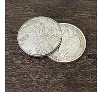 ZQION Gravity Flipper Coin Magic Tricks Walking Liberty Half Dollar Magic Magician Close up Illusions Gimmick Props Mentalism