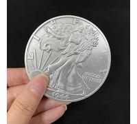 ZQION Jumbo Walking Liberty Half Dollar (7.3cm) Magic Tricks Coin Appearing Magia Magician Close Up Street Illusions Props Accessorie