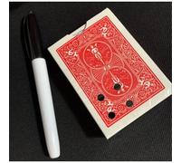 ZQION Little Holes by Roddy M Magic Tricks Visual Moving Hole Black Hole Jumping Magia Close-up Illusions Gimmicks Mentalism Prop