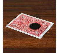 ZQION Magic Tricks Card Hole Vanishing Props, Playing Cards with Color Changing Illusion, Easy To Do, Includes Instruction Video