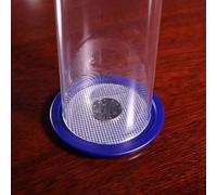 ZQION Miracle Coin Thru (Blue) Glass Cup Magic Tricks Coins Appear Vanish Magic for Magicians Close up Street Illusions Gimmicks Mentalism Props
