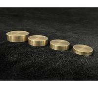 ZQION Nested Box (Brass) Close Up Magic Tricks Coin Magic Props Illusions Mentalism Signed Coin Disappears Reappears