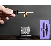 ZQION Penetrating Sword/Sword Through Ring Magic Tricks,Close Up Magic Props Magic Accessories Ring Magic Gimmick Classic Toys