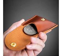 ZQION Pocket Portal (Morgan Dollar Size) Magic Tricks Leather Coin Bag Magician Tools Close up Gimmicks Illusion Magic Accessory Props