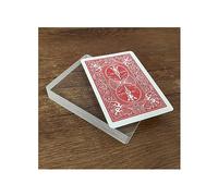 ZQION Realistic Glass Card Deck, Magic Trick - Omni Deck, Ice Bound, Close Up Card Illusion, Accessories Gimmick Sign, Clear Block Magic