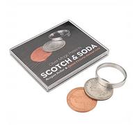 ZQION Scotch & Soda by Oliver Magic (Morgan Dollar and Queen Victoria Ancient Coin) Magic Tricks Coin Gimmick Stage Props