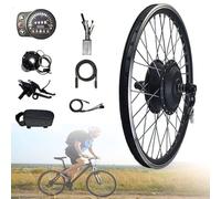 ZQJYMXY 20"/24"/26"/27.5"/28"/29"/700c Front Wheel Motor E-Bike Conversion Kit, 48V Upgraded Brushless Hub Motor for Electric Bicycle with LCD Display (Color : 1500W, Size : 24")