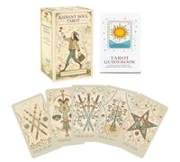 Zqkimzi Angel Oracle Cards with Instruction Book, Collectable Meanings | 78 Piece Inspiration Tarot Card Set For Beginners Men Women Home Daily Travel Party Dating Birthday
