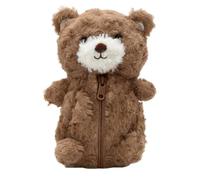 Zqkimzi Animal Pencil Case with Lots of Storage Space Zip, brown, See | Spacious storage for school office for travel library classroom brush school