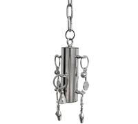 Zqkimzi Bird Stainless Steel Bell - Stainless Steel Bell Toy Bird Cage Bite Toy - Cage Bite Display Pendant, Toys for Large and Medium-Sized Birds