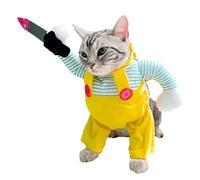 Zqkimzi Deadly Dog Costume,Cosplay Cat Costumes Novelty Dog Clothes | Photo Props, Halloween Outfit for Cats & Small Dogs Dress Up