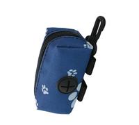 Zqkimzi Dog Bags Poop Holder, Portable Pet Waste Pouch Refill Station, Oxford Cloth Poop Bag Dispenser Dog Walking Outdoor Use, Bag Holder for Dogs and Cats, 14x4.5x4cm