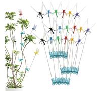 Zqkimzi Dragon Clips - Waterproof Clamp Bait Flying Decor,6 Colors Dragonfly Clips To Keep Gnats Away,for Hat Indoor Outdoor Garden Patio Travel Camping Home Backyard Lawn Bed House Pet