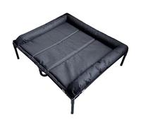 Zqkimzi Elevated Dog Bed, Comfortable Pet Cot, Portable Mat with Waterproof Layer, Oxford Fabric Cushion, Pet Furniture with Removable Cover, Sleeping Spot for Puppies and Dogs