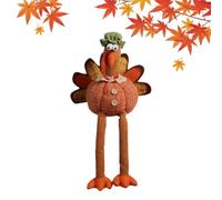 Zqkimzi Plush Turkey Autumn Table Decoration Seasonal Decoration | thanksgiving fall table decorations for holiday parties home desk school dorm apartment office