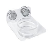 Zqkimzi Reptile Feeder, Gecko Food Dish, Removable Magnetic Mount, Elevated Ledge Design, Pet Feeding for Lizards Chameleons Tree Frog Terrarium Use, 3.39x2.6x1.18 inches & 3.39x2.6x1.57 inches
