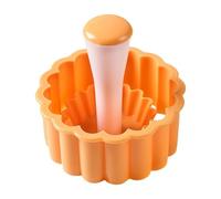 Zqkimzi Tart Tamper Set, Pie Pastry Dough Tamper, Egg Tart Tamper Tool, Non-Stick Tart Press, Reusable Pastry Tamper Tool, Cake Pastry Baking Tamper, Dough Tamper for Egg Tart, Pie Crust Tamper Set