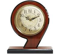 ZQLBDBF Desk Clock for Table Decor, Antique Style, Battery Operated Solid Wood Mantel Clocks Arch-Top Mantel Clock Silent with Silent Movement for Desk, Shelf & Home Décor Gift