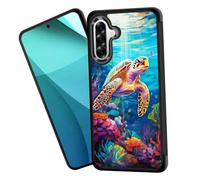 ZQLPLZR for Galaxy A27 5G Case,Tire Anti-Skid Edges Cute Design Shockproof Bumper Full Protection Back Cover for Samsung Galaxy A27 5G 6.7" 2026,Turtle Swimming Under The Sea