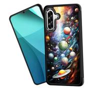 ZQLPLZR for Galaxy A37 5G Case,Tire Anti-Skid Edges Cute Design Shockproof Bumper Full Protection Back Cover for Samsung Galaxy A37 5G 6.7" 2026,Outer Space Planet