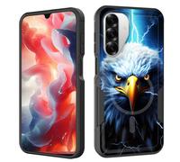 ZQLPLZR Magnetic for Galaxy A17 5G Case,[Compatible with MagSafe] [Military Grade Drop Protection] Heavy Duty Shockproof Phone Case for Samsung Galaxy A17 5G 6.7",Bald Eagle with Lightning