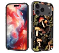 ZQLPLZR Magnetic for iPhone 17 Pro Case,[Compatible with MagSafe] [Military Grade Drop Protection] Heavy Duty Shockproof Phone Case for iPhone 17 Pro 6.3" 2025,Forest Mushrooms