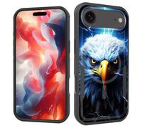 ZQLPLZR Magnetic for iPhone Air Case,[Compatible with MagSafe] [Military Grade Drop Protection] Heavy Duty Shockproof Phone Case for iPhone Air 6.5" 2025,Bald Eagle with Lightning