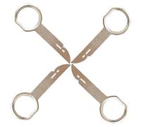 ZQLR-Y 4 Pcs Radio Removal Tool, Car Radio Removal Tool, Trim Removal Tools with Easy Grip Handle, Radio Release Key Extraction Tool Compatible with Most Car Types